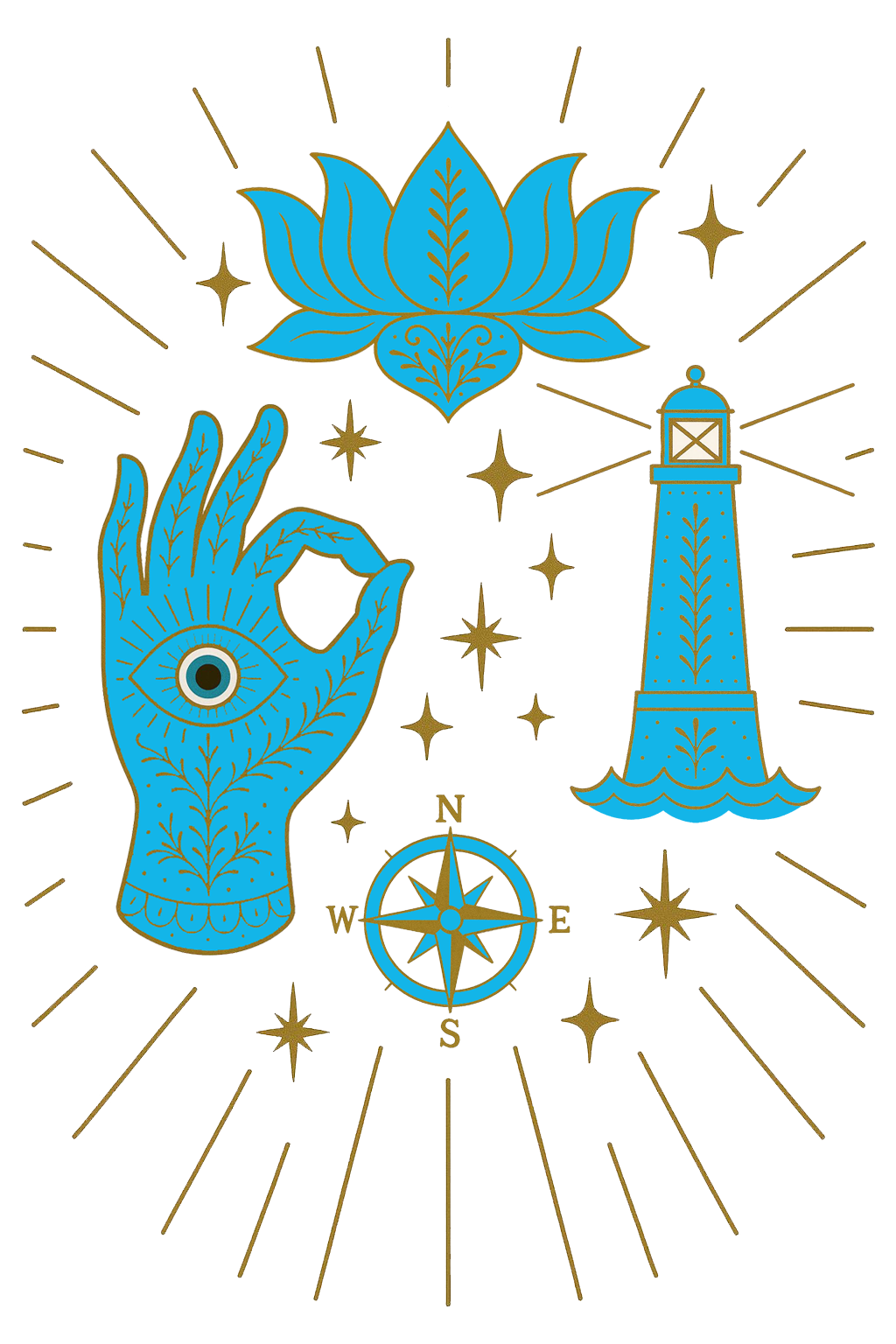 Illustrated symbols from Our Mindful Playground