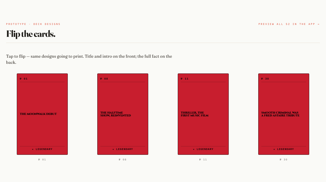Four red B.SIDE music story cards